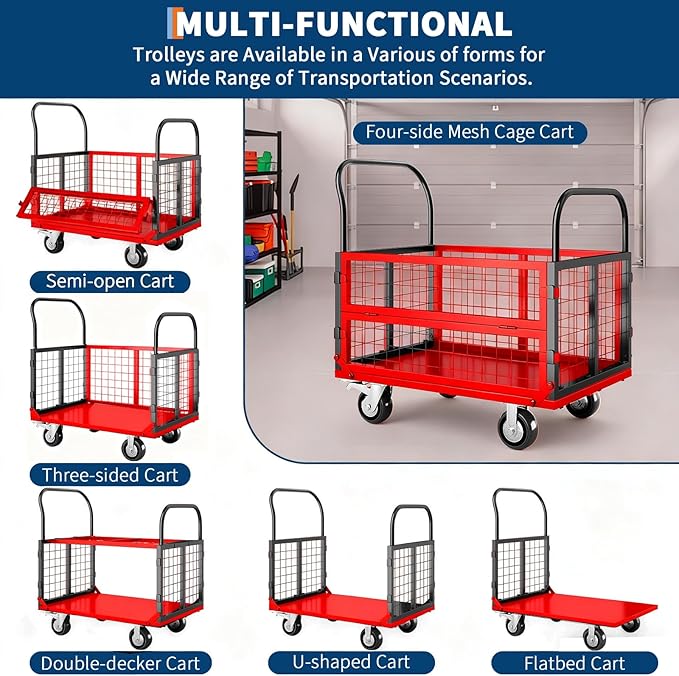 6in1 Foldable Platform Truck Cart - Image 2