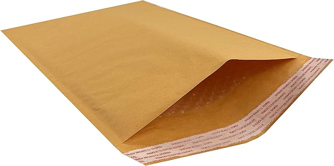Amazon Basics Kraft Bubble Self-Seal Mailer, 10.5" x 16" - Image 6
