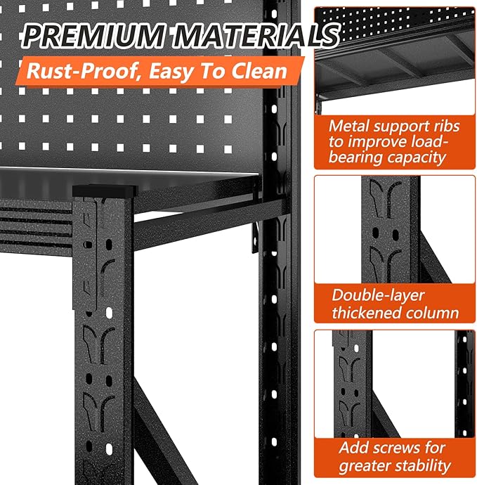 Widened Metal Garage Shelving Unit - Image 4