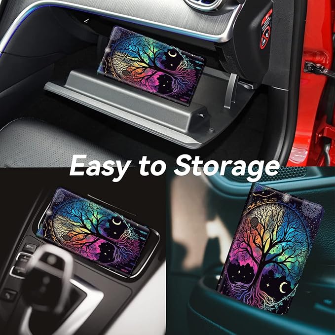 Car Registration and Insurance Holder, Leather Car Glove Box Organizer - Image 4