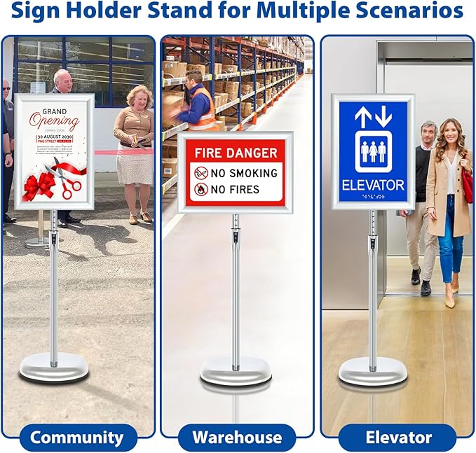 6Packs Floor Standing Sign Holder Stands - Image 9