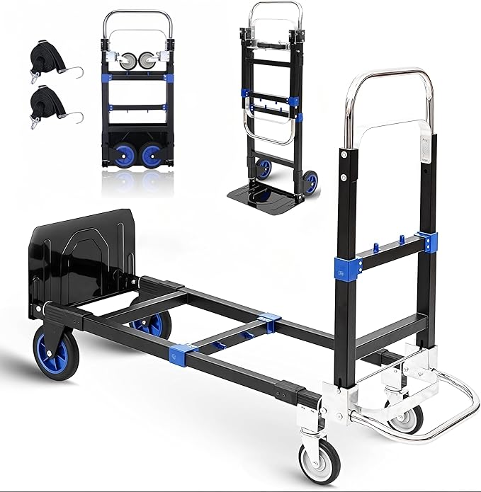 3 in1 Heavy Duty Convertible Hand Truck Dolly Cart, Folding Trolley Cart by Unknown