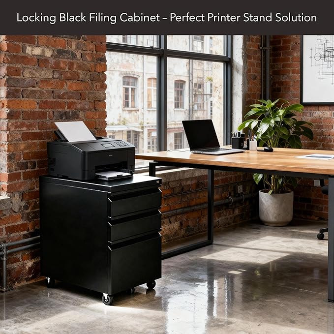 Mount-It! 3 Drawer File Cabinet - Image 4