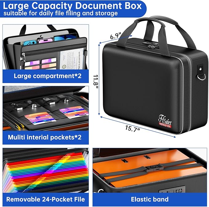 5200℉ Fireproof Document Box - Image 4