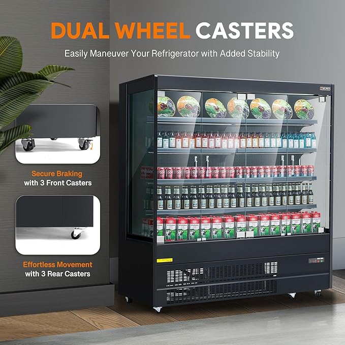 WILPREP Commercial Display Refrigerator, Grab and Go Display Refrigerator - Image 9
