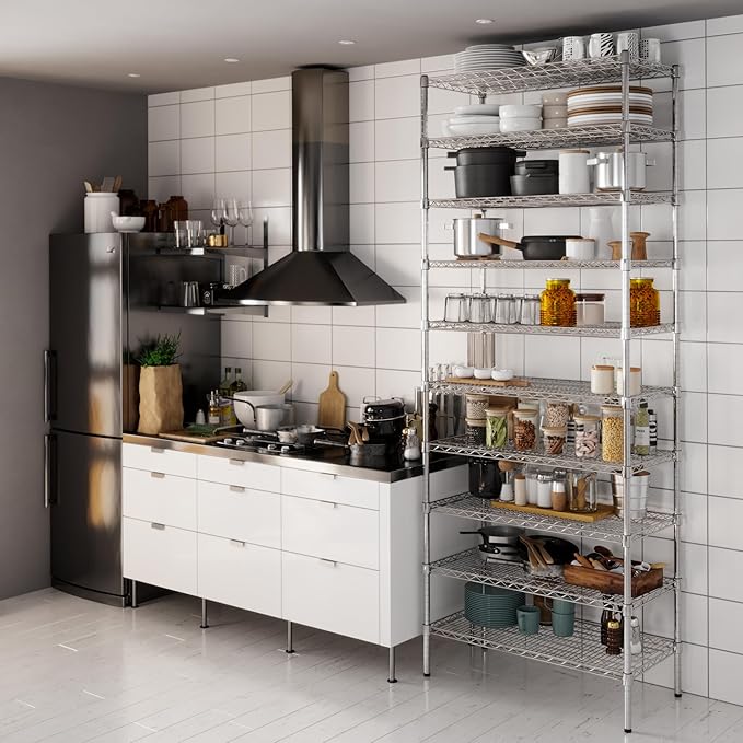 18" Deep x 36" Wide x 96" Height Wire Shelving Kit | 10-Tier | NSF Commercial - Image 6