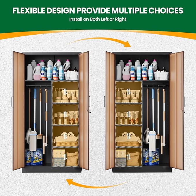 Broom Closet Storage Cabinet - Image 8