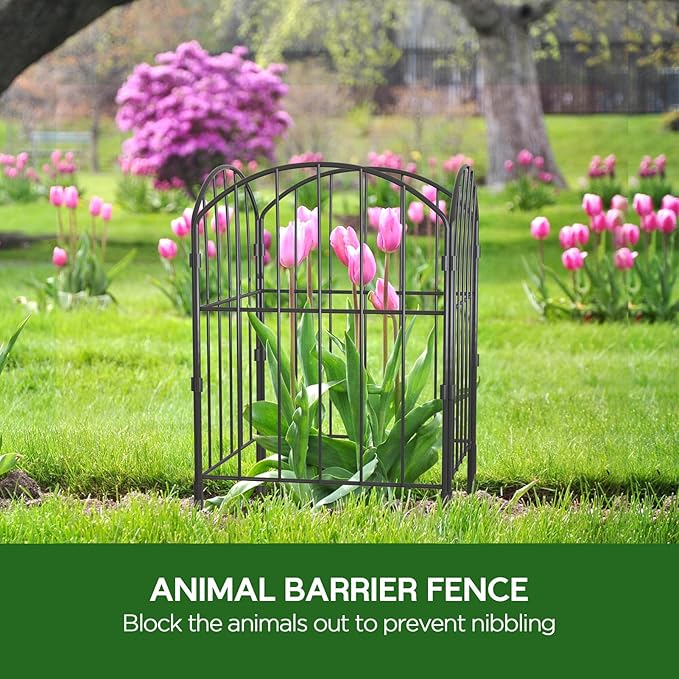 Goovilla Garden Fence, Total 10ft x 24in Garden Fencing Animal Barrier - Image 4