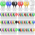 Laumoi 90 Packs Retractable ID Badge Holder Name ID Badge Reel Clips Keychain by Unknown