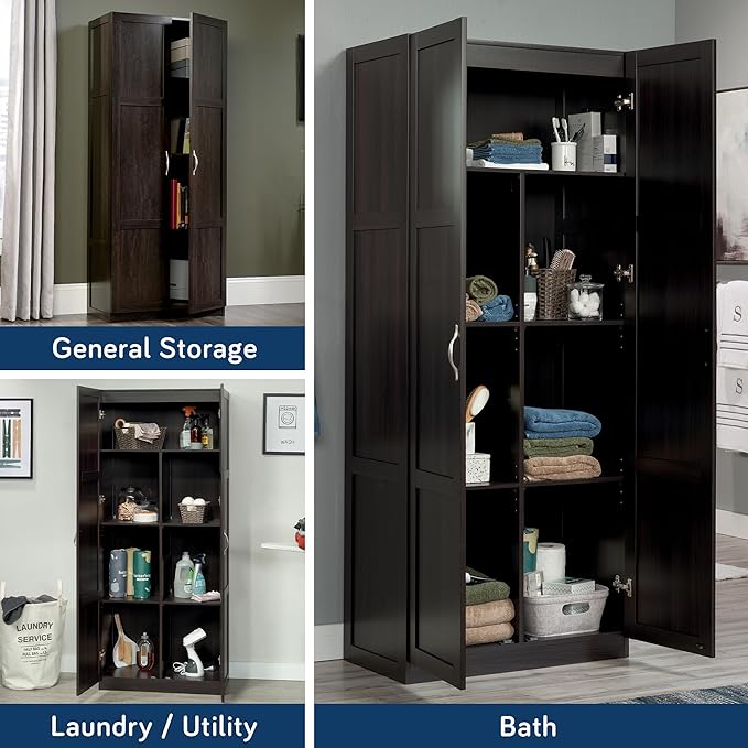 Sauder Storage Cabinet/ Pantry cabinets, 29.61 " x D: 16.02 " x H: 71.50" - Image 8