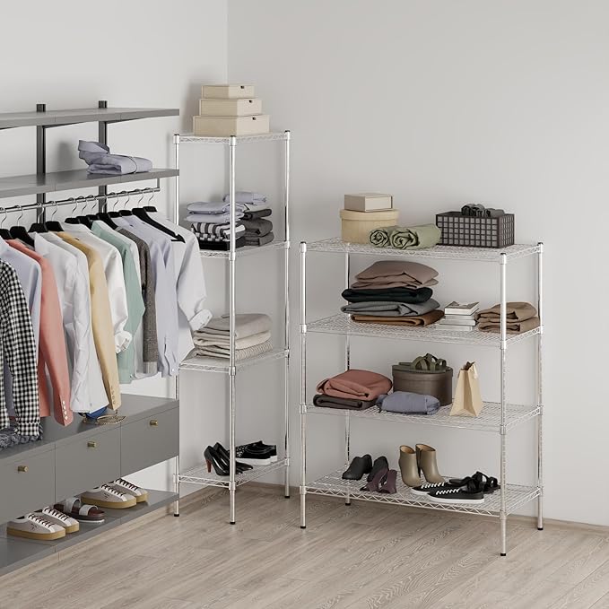 21" Deep x 42" Wide x 54" Height Wire Shelving Kit | 4-Tier | NSF Commercial - Image 7