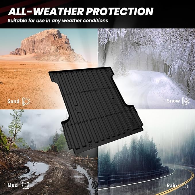 LASFIT 5.5ft Bed Mat for Ford F-150 | F150 Lightning 2026 2025 2024 67.1" Bed - Image 8