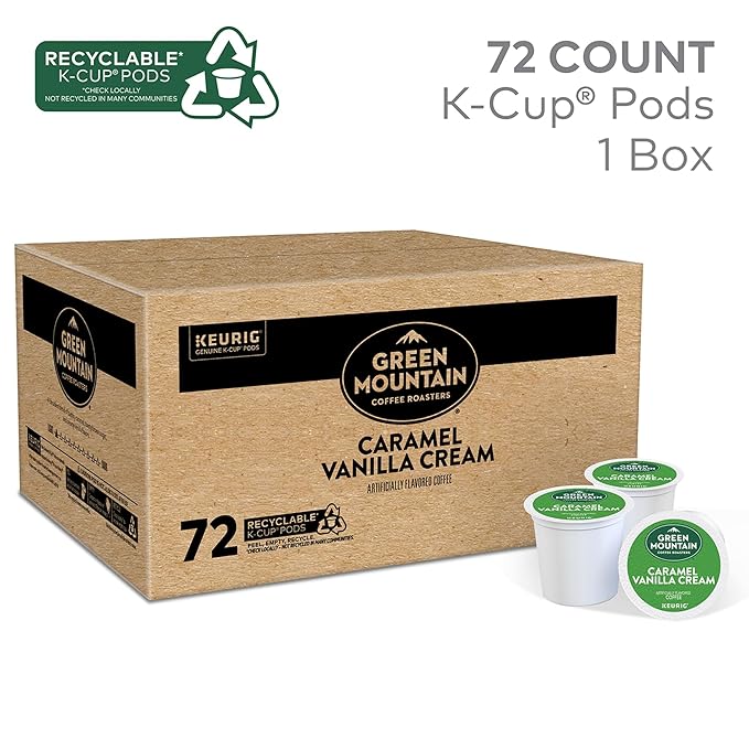 Green Mountain Coffee Roasters Caramel Vanilla Cream Keurig Single-Serve K-Cup - Image 2