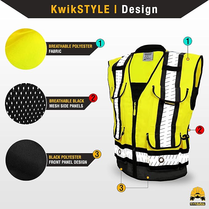 KwikSafety - Charlotte, NC - GODFATHER Safety Vest ANSI OSHA - Image 2