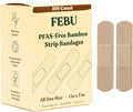 FEBU Bamboo Fabric Bandages | PFAS Free Flexible Fabric Bandages | Latex Free by FEBU
