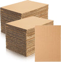 100 Pcs Corrugated Cardboard Sheets Set Corrugated Packaging Pads Paper Flat by Yexiya