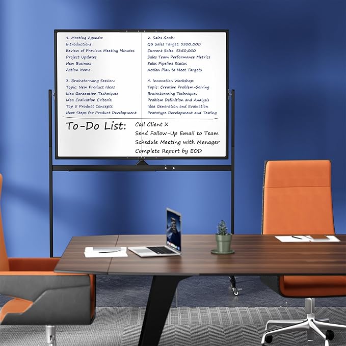 Large Rolling Whiteboard on Wheels - Image 7