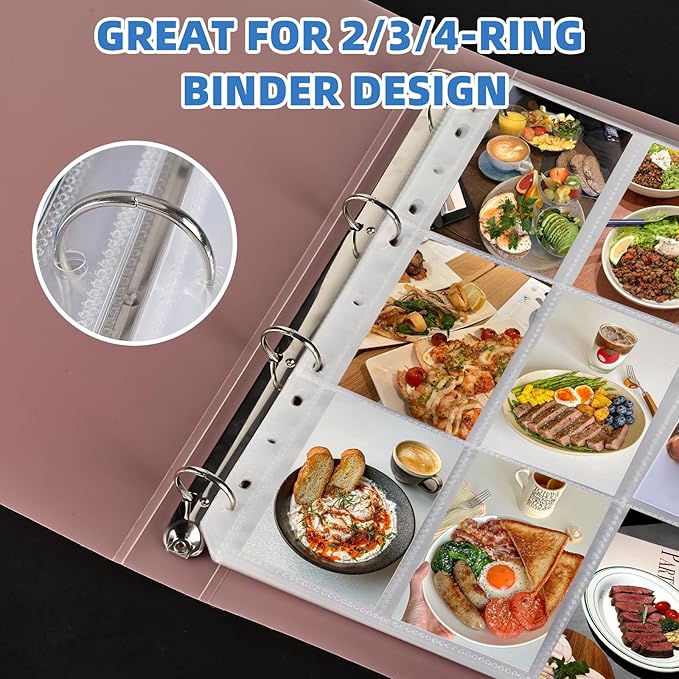 400 Pack 9 Pocket Trading Card Binder Pages, Holds 7200 Cards, Thickened Binder - Image 3
