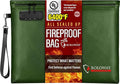 ROLOWAY Fireproof Document Bag, 6400℉ Fireproof Money Bag by ROLOWAY