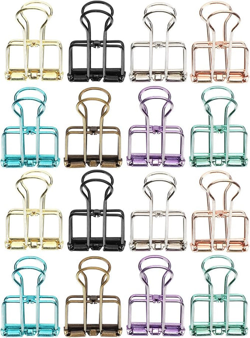 16 Pcs Hollow Binder Clips by Tissting
