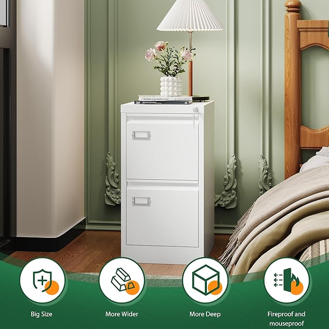 Letaya 2 Drawer File Cabinet - Image 8