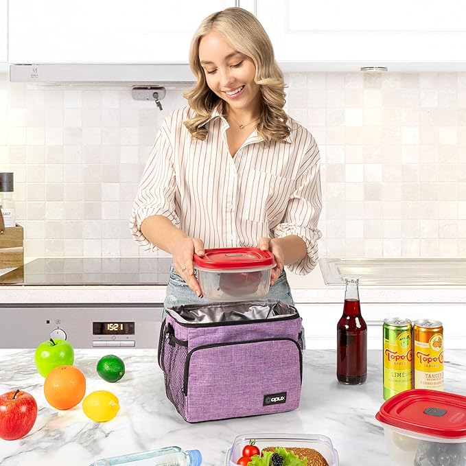 OPUX Insulated Lunch Bag for Men Women, Soft Lunch Box for Office Work School - Image 3