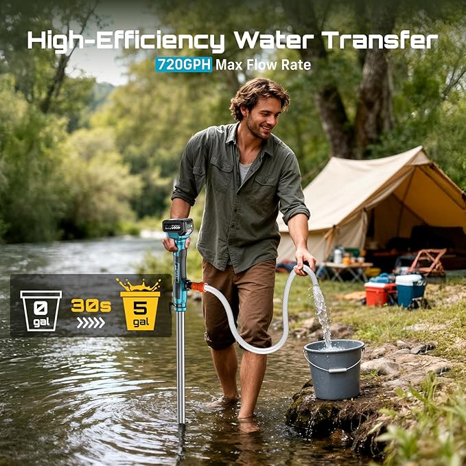 SEESII Cordless Stick Water Transfer Pump, - Image 2