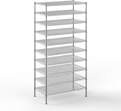 24" Deep x 42" Wide x 86" Height Wire Shelving Kit | 10-Tier | NSF Commercial by Regal+Altair