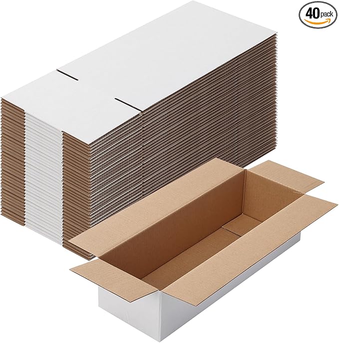 Calenzana 12x4x3 Shipping Boxes Set of 40 by Calenzana