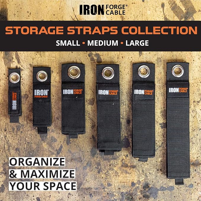Iron Forge Cable Extension Cord Wrap Organizer, 12 Piece Multi-Pack - Image 6
