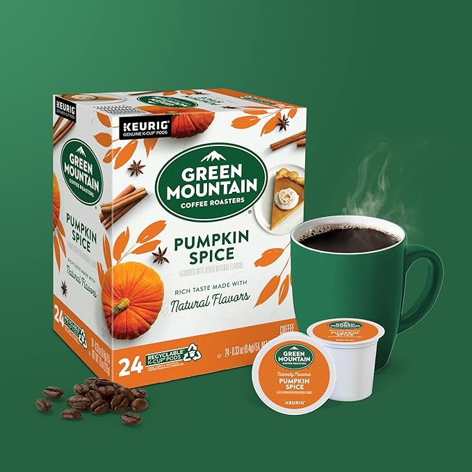 Green Mountain Coffee Roasters Pumpkin Spice Coffee, Keurig Single-Serve K-Cup - Image 9