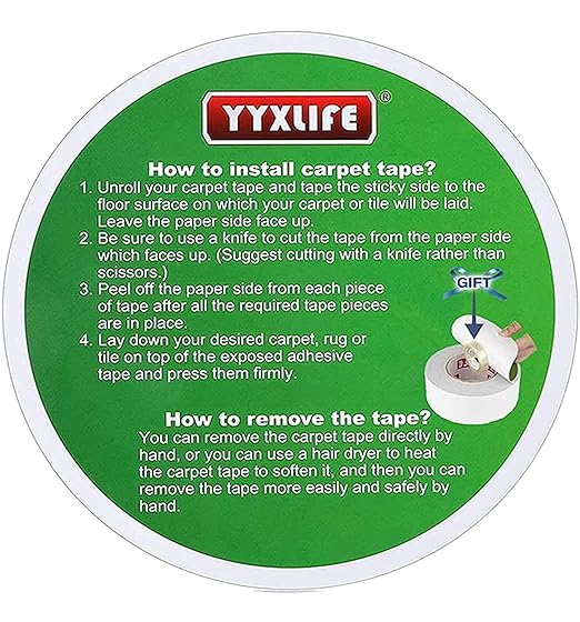 YYXLIFE Double Sided Removable Rug Tape - Image 7