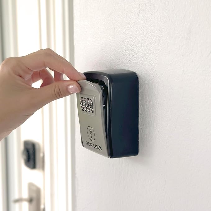Iron Lock® Wall Mount Key Lock Box – Waterproof Heavy Duty Metal Lock Box - Image 5