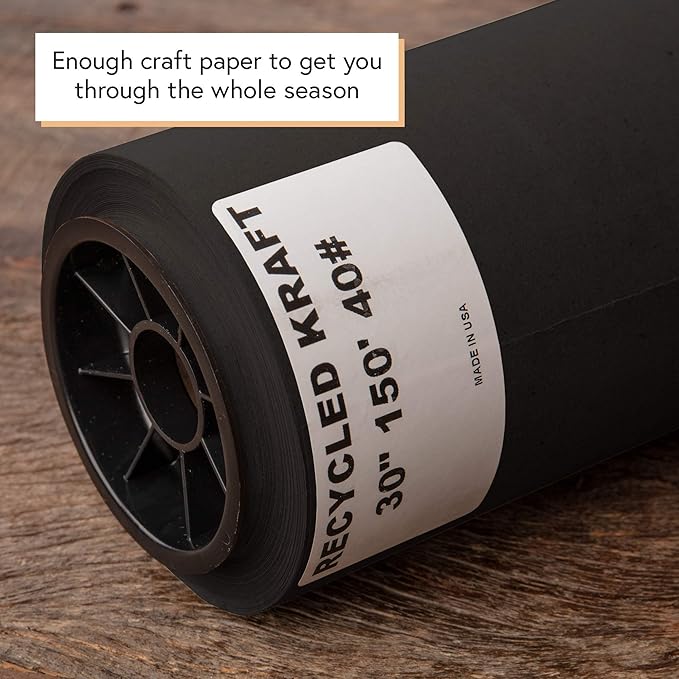 DIY CREW Black Kraft Paper Roll - Image 5