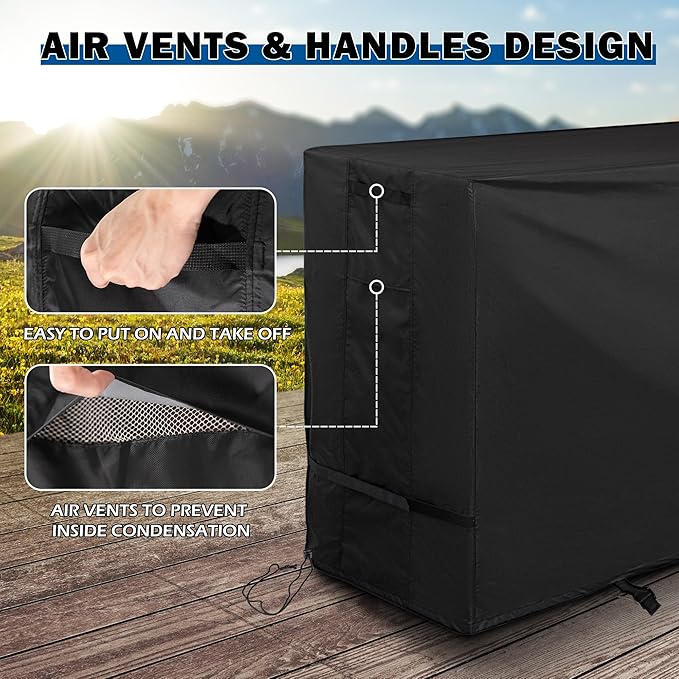 Griddle Cover for Blackstone 1819 Griddle and Charcoal Combo, Grill Cover for - Image 4
