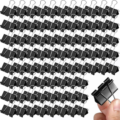 200 Pcs Medium Binder Clips Paper Clips Office Supplies Paper Clamps by Unknown