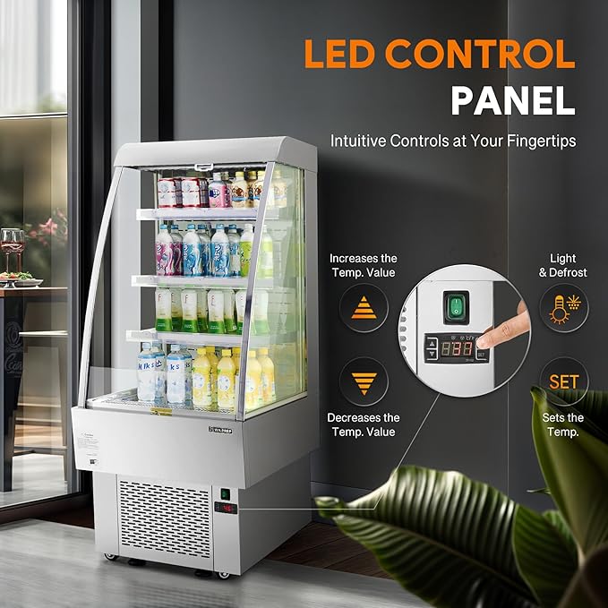 WILPREP Commercial Display Refrigerator, Grab and Go Display Refrigerator - Image 3