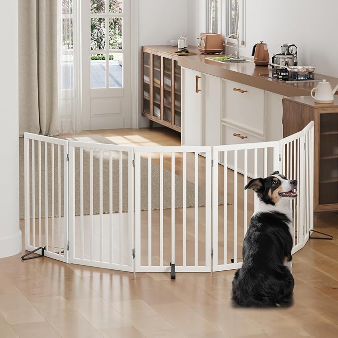 Dog Gates for Doorways, Tall Dog Gate Indoor, Foldable Pet Gates for Doorways - Image 5