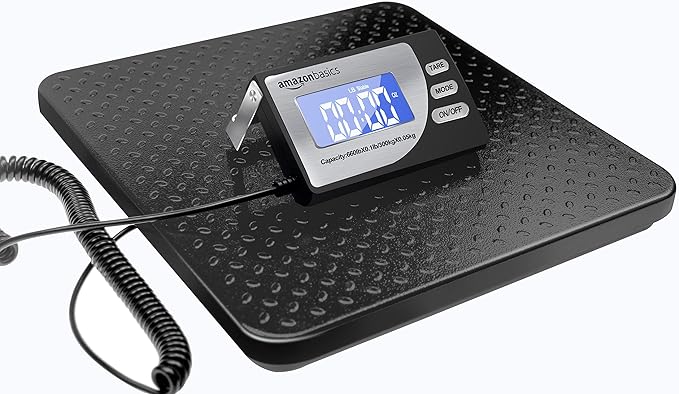Amazon Basics Digital Postal Scale, Heavy Duty Weighing Platform by AmazonBasics