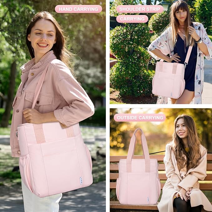 NOL Insulated Lunch Bag for Women, Large Spacious Lunch Tote Bag - Image 6