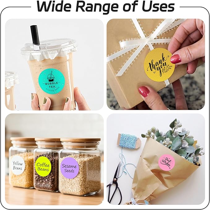 2 inch Dot Stickers Labels Circle Garage Sale Sticker 750Pcs Round Thermal - Image 5