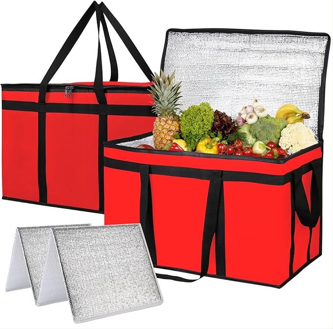 Bodaon 2-Pack Insulated Food Delivery Bag by Bodaon