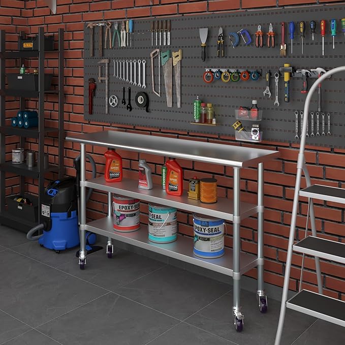 AmGood Stainless Steel Work Table - Image 8