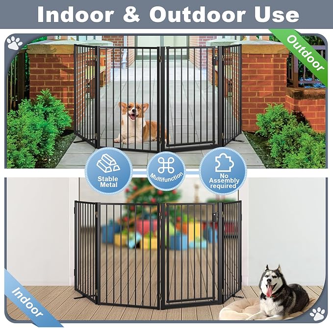 Metal Freestanding Dog Gates - Image 5