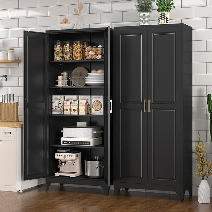 Kitchen Pantry Cabinet, 4 Standing Feet, Cupboard - Image 2