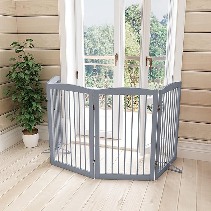 Freestanding Wooden Pet Gate - Image 7