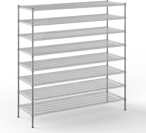 24" Deep x 72" Wide x 74" Height Wire Shelving Kit | 8-Tier | NSF Commercial by Regal+Altair