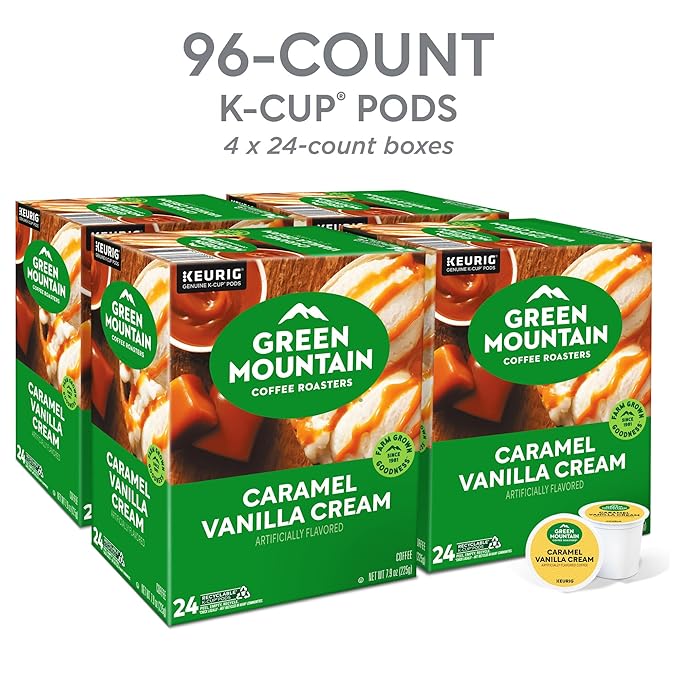 Green Mountain Coffee Roasters Caramel Vanilla Cream Coffee, Keurig - Image 3