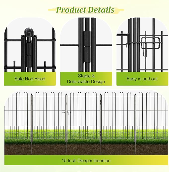 Bepatio Tall Garden Fence Animal Barrier - Image 5