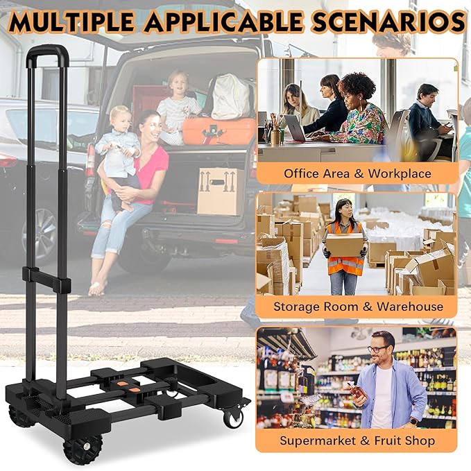 Heavy-Duty 500LB Capacity Hand Truck - Image 7